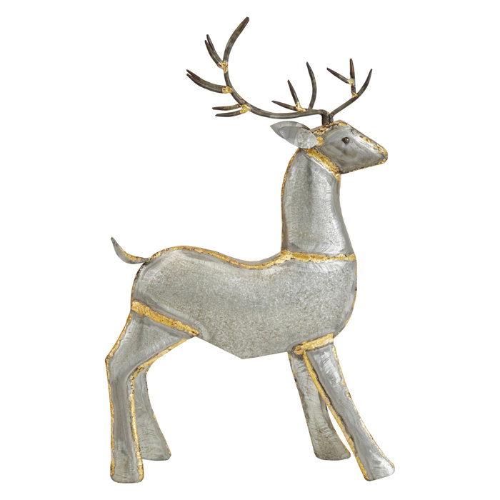 The Holiday Aisle® Metal Reindeer Figurine Wayfair.ca